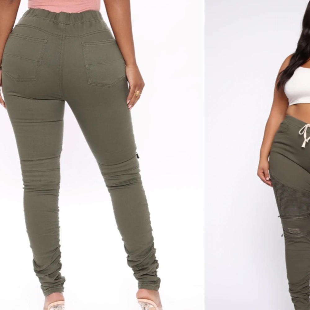 Olive joggers